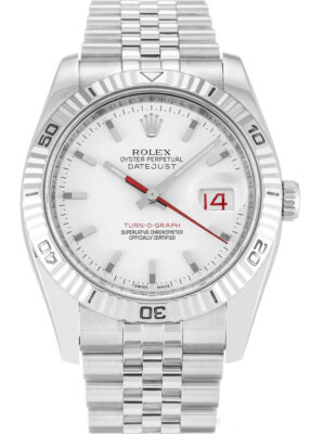 Rolex Datejust Turn-O-Graph 36mm White Dial 116264-2 photo review