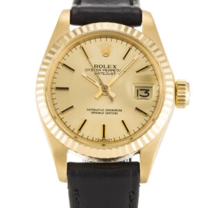Rolex Lady-Datejust 26 mm Champagnerfarbenes Zifferblatt 6917
