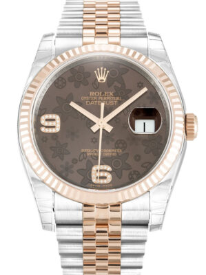 Rolex Datejust 36mm Chocolate Floral Dial 116231 photo review