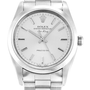 Rolex Air-King 34mm Zilveren wijzerplaat 14000M