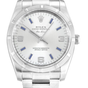 Rolex Air-King 34 mm zilveren wijzerplaat 114210-2