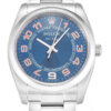 Rolex Air-King 34 mm Cadran bleu 114200