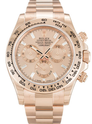 Rolex Daytona 40mm Rose Diamond Baguette Dial 116505 photo review