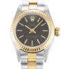 Rolex Oyster Perpetual Lady 24 mm schwarzes Zifferblatt 67193