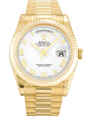 Rolex Day-Date 36mm White Dial 118238 photo review