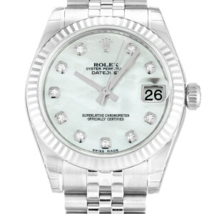 Rolex Lady-Datejust 31mm Mother of Pearl – White Dial 178274