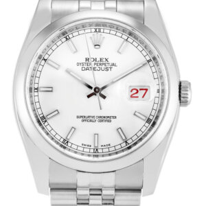Rolex Datejust 36mm White Dial 116200