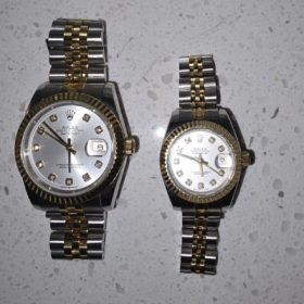 Rolex Datejust 36/28mm RG/SS Jub Sliver/Dia photo review