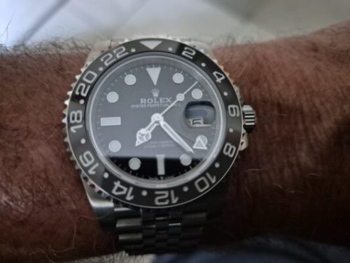 Superclone Rolex GMT-Master II 126710GRNR “Bruce Wayne” Oyster 2024 photo review