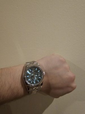 Superclone Rolex Sky-Dweller 42 mm Intense white Dial 336934 photo review