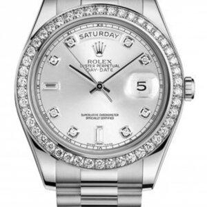 Rolex Day-Date 36mm Silver Dial 118346