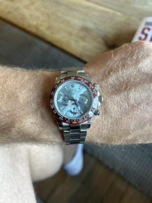Superclone Rolex Daytona 40 mm Ice blue Dial 116506 “Platona” photo review