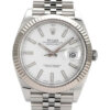 Rolex Datejust 41mm Witte Wijzerplaat 126334 Jubileum Flutted