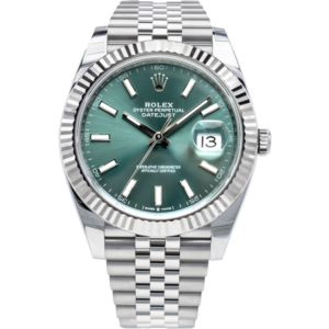 Superclone Rolex Datejust 41mm Green Dial 126334 Jubilee