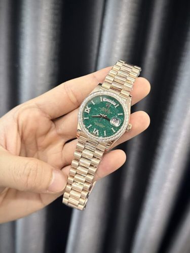 Superclone Rolex Day-Date 36 mm Green Dial 128345RBR photo review