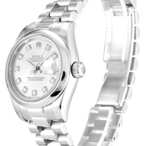 Rolex Lady-Datejust 26mm Silver Dial 179166