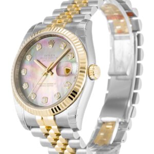 Rolex Datejust 36mm Parelmoer - Zwarte Wijzerplaat 116233