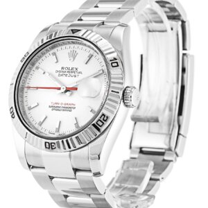 Rolex Datejust Turn-O-Graph 36mm White Dial 116264