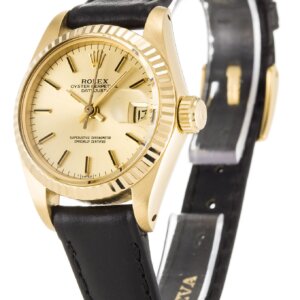 Rolex Lady-Datejust 26 mm Champagnerfarbenes Zifferblatt 6917