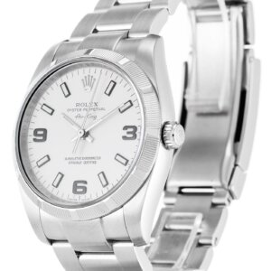 Rolex Air-King 34mm White Dial 114210