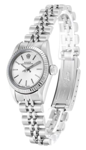 Rolex Oyster Perpetual Lady 24mm Silver Dial 67194 photo review