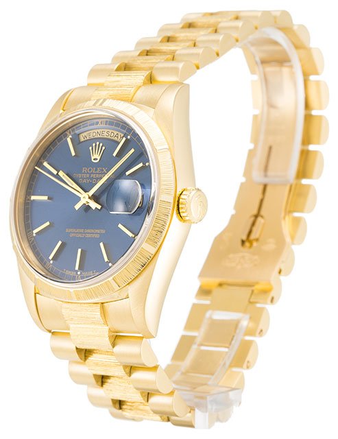 Rolex Day-Date 36 mm Esfera azul 18248