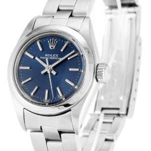 Rolex Oyster Perpetual Lady 26 mm Cadran bleu 6718