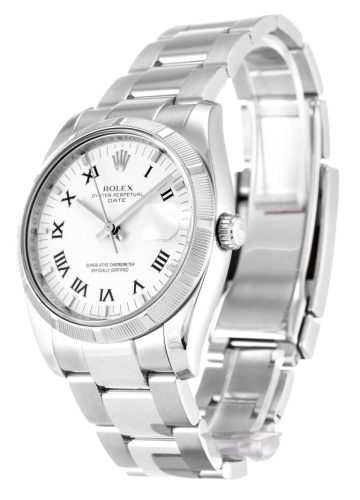 Rolex Oyster Perpetual Date 34mm White Dial 115210 photo review