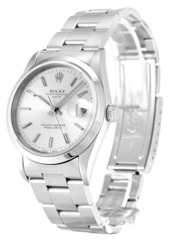 Rolex Oyster Perpetual Date 34mm Silver Dial 15200 photo review