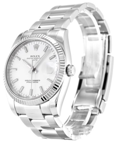 Rolex Oyster Perpetual Date 34mm White Dial 115234 photo review