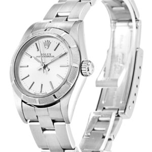 Rolex Oyster Perpetual Lady 26 mm zilveren wijzerplaat 67230