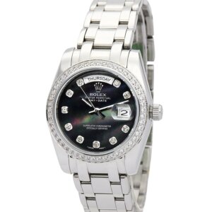 Rolex Day-Date 36mm Black Dial 118346