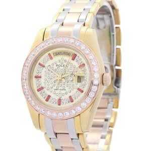 Rolex Day-Date 36mm Yellow gold with Diamonds Dial 118346
