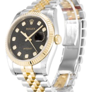 Rolex Datejust 36mm Black Jubilee Dial 116233