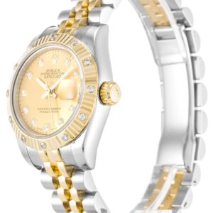 Rolex Lady-Datejust 26 mm Champagnerfarbenes Zifferblatt 179313-2