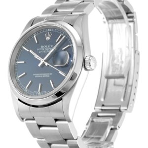Rolex Datejust 36 mm Cadran bleu 16200