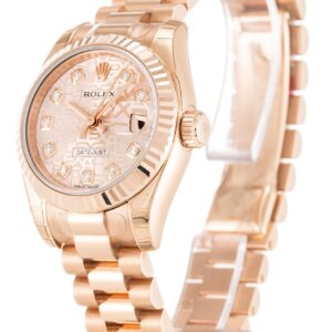 Rolex Lady-Datejust 26mm Rose Dial 179175