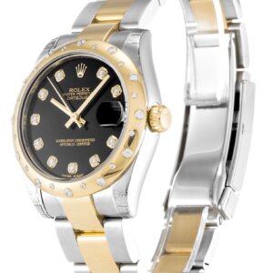 Rolex Datejust Mid-Size 31mm Black Dial 178343