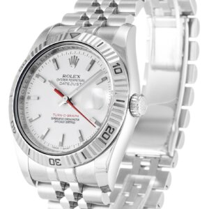 Rolex Datejust Turn-O-Graph 36mm White Dial 116264-2