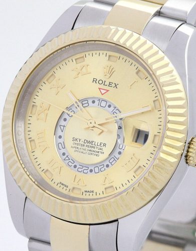 Rolex Sky-Dweller 42mm Gold Dial 326938-2 photo review