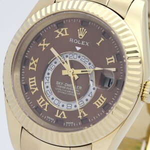 Rolex Sky-Dweller 42 mm Cadran marron 326938