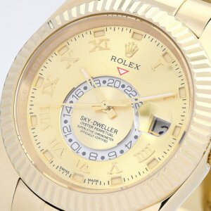 Rolex Sky-Dweller 42 mm Champagnerfarbenes Zifferblatt 326938