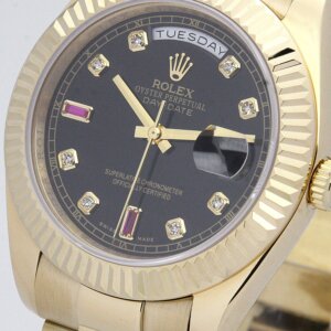 Rolex Day-Date 36mm Black Dial 118238