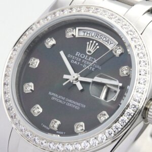 Rolex Day-Date 36mm Black Dial 118346
