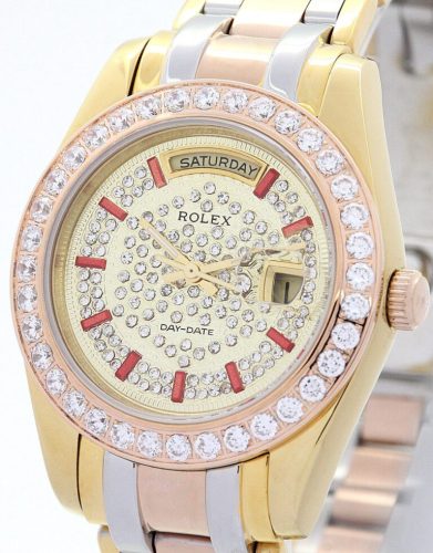 Rolex Day-Date 36mm Yellow gold with Diamonds Dial 118346 photo review