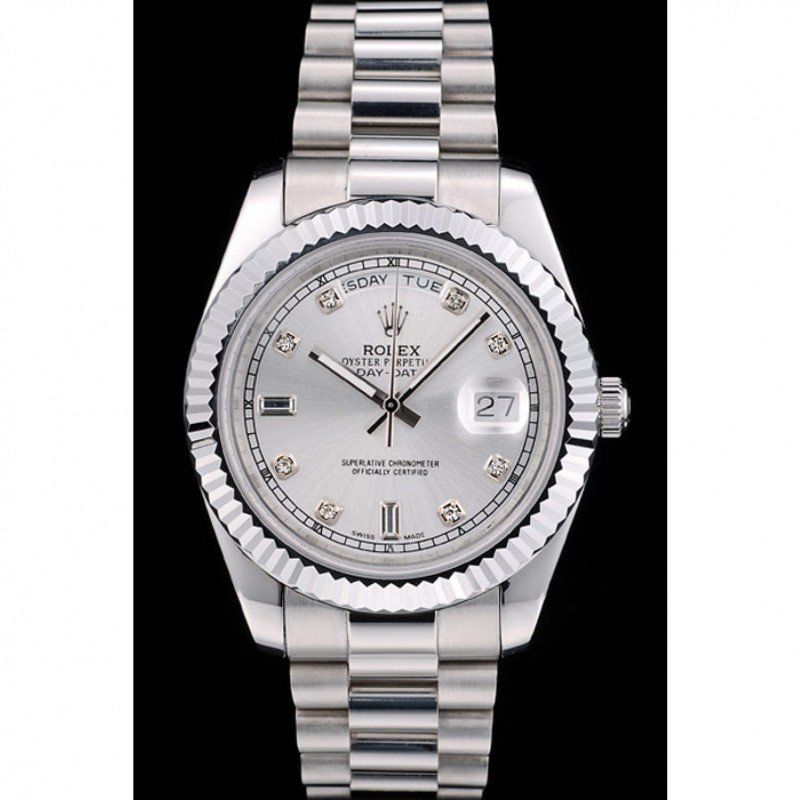 Superclone Rolex Day-Date 40mm Silver Dial 41995