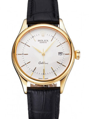 Superclone Rolex Cellini 38mm White Dial REP016791 photo review
