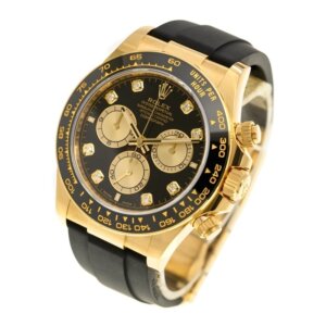 Superclone Rolex Daytona 40 mm Black Dial Yellow Gold 126518LN