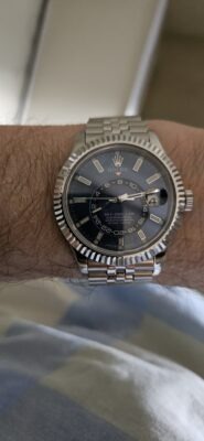 Superclone Rolex Sky-Dweller 42 mm Intense white Dial 336934 photo review