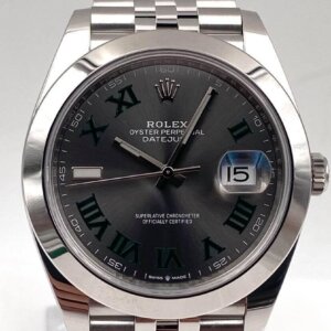 Superclone Rolex Datejust 41mm Rhodium Dial 126300 “Wimbledon” Jubilee